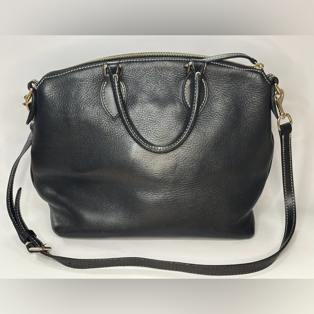 Dooney & Bourke Black Pebbled Leather Satchel - Picture 4 of 16